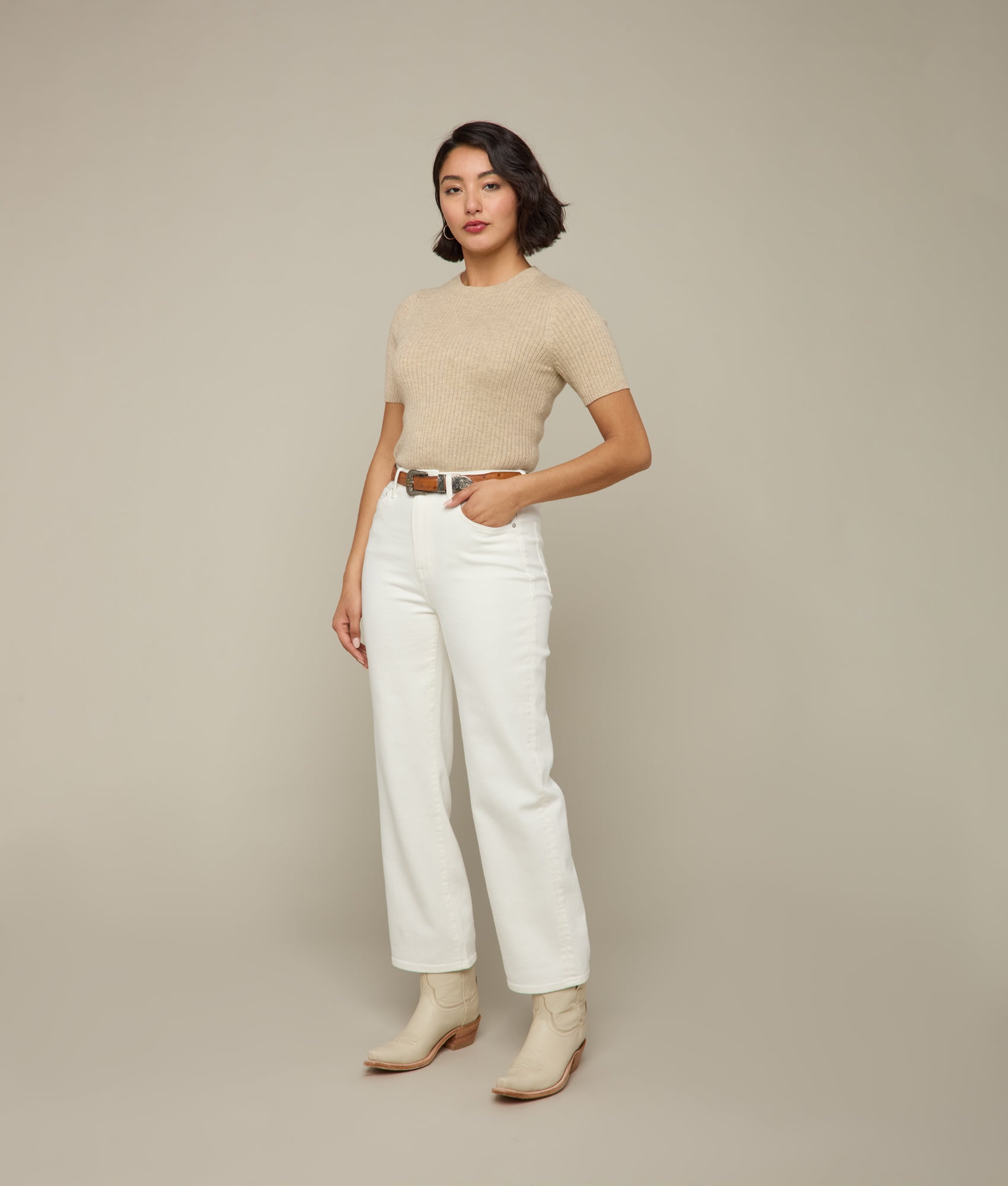 Jolene High-Rise Straight Leg Jean :: Summer Glitz - Image 4