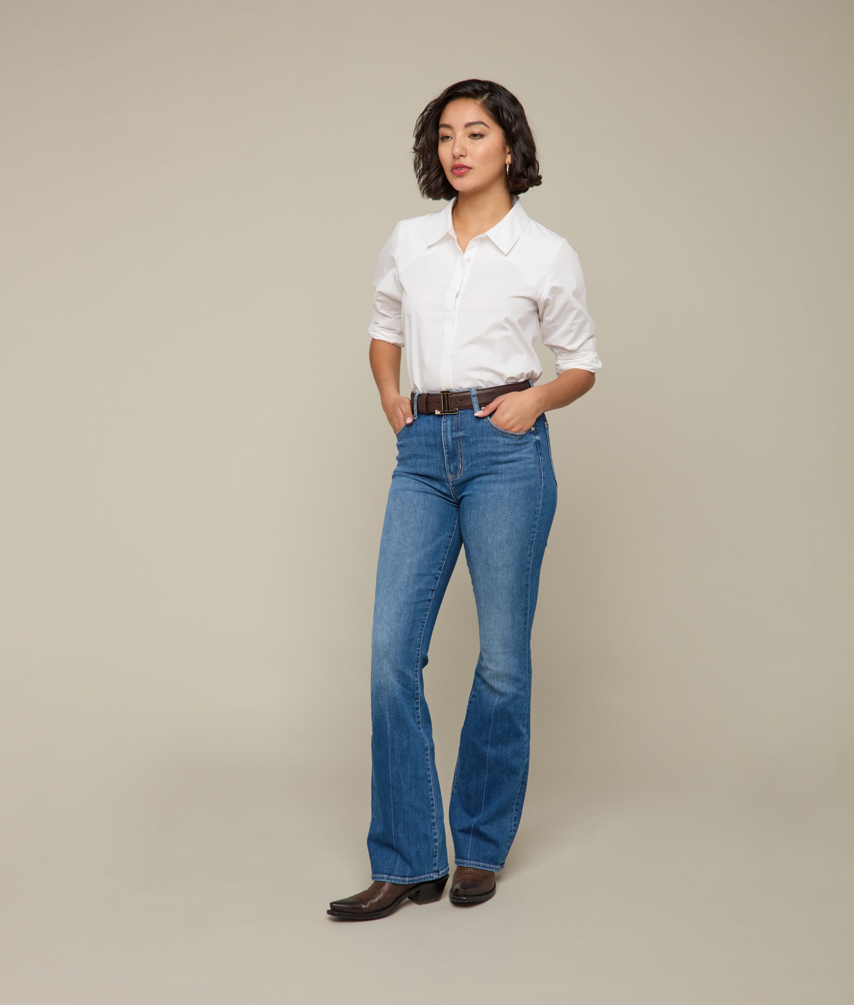 Liberty Mid-Rise Bootcut Jean :: Rustic - Image 4