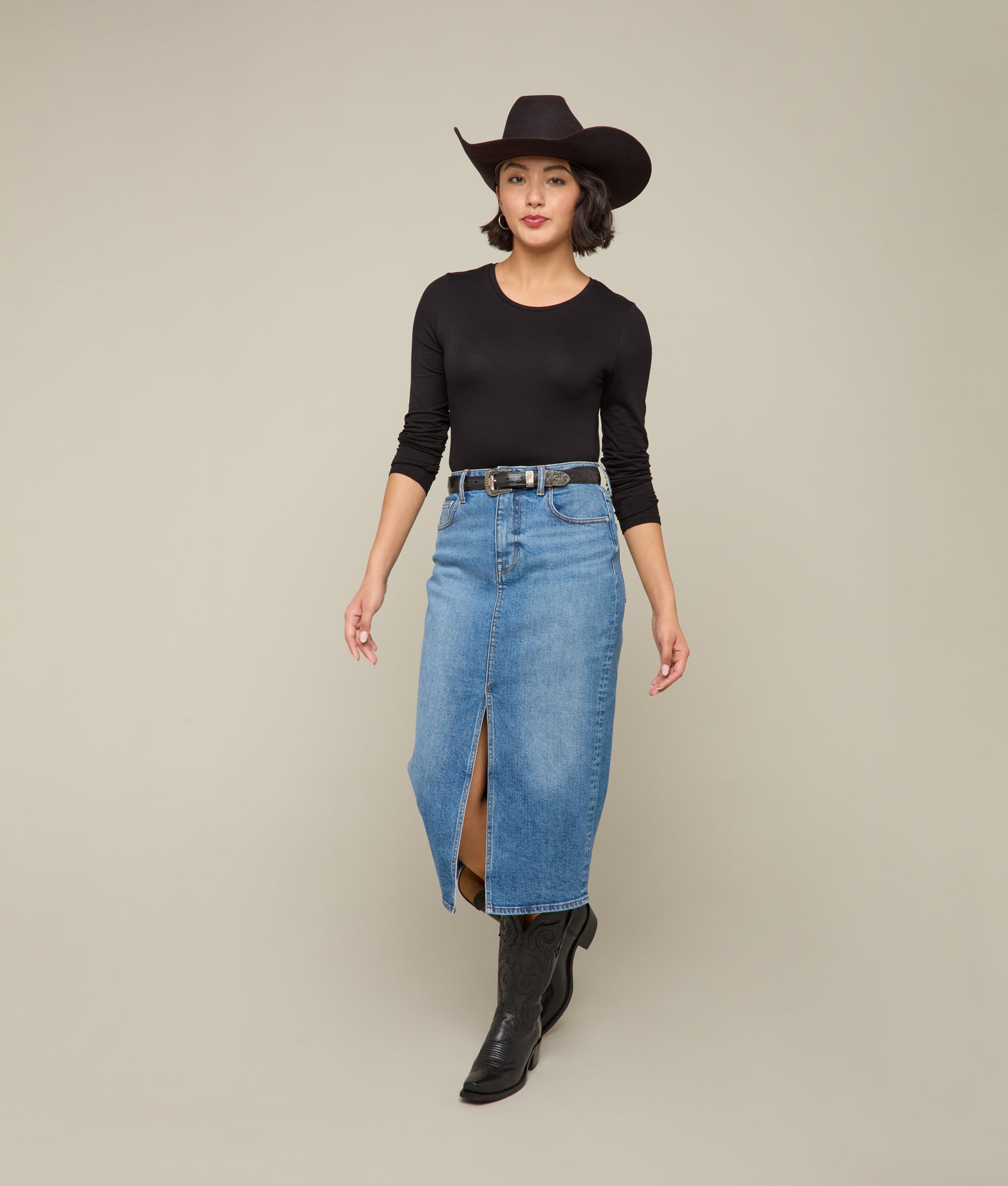 Rose Pencil Skirt :: Wildflower - Image 2