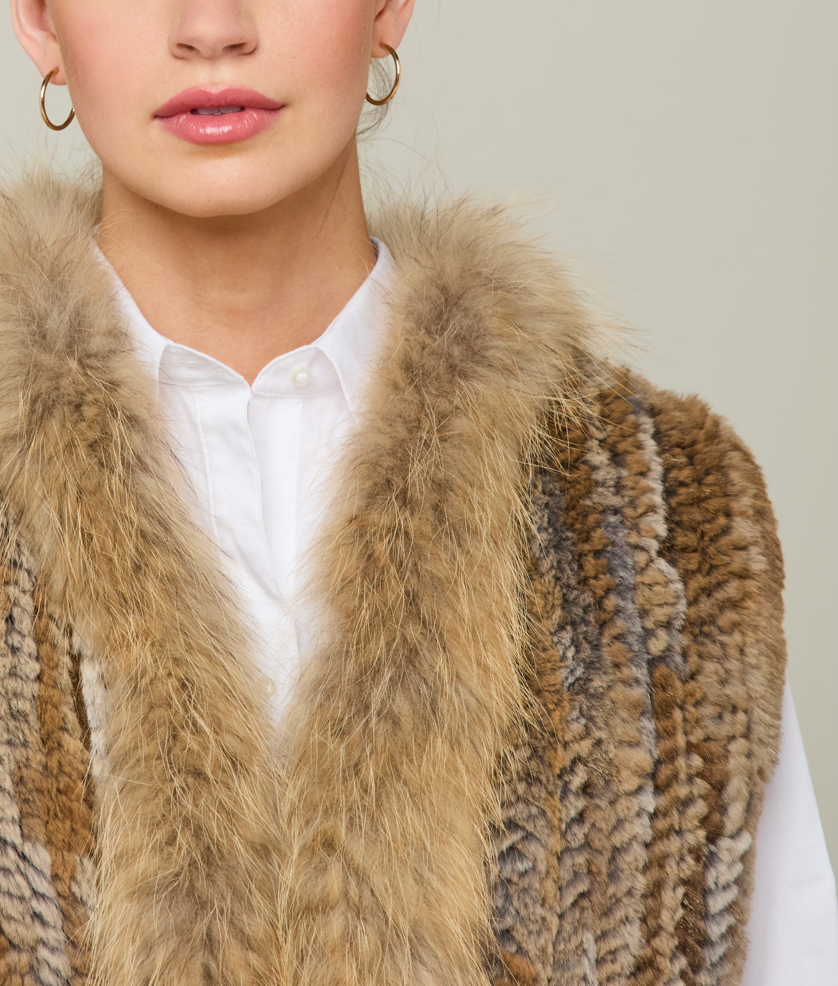 Elysian Fur Vest :: Natural - Image 2
