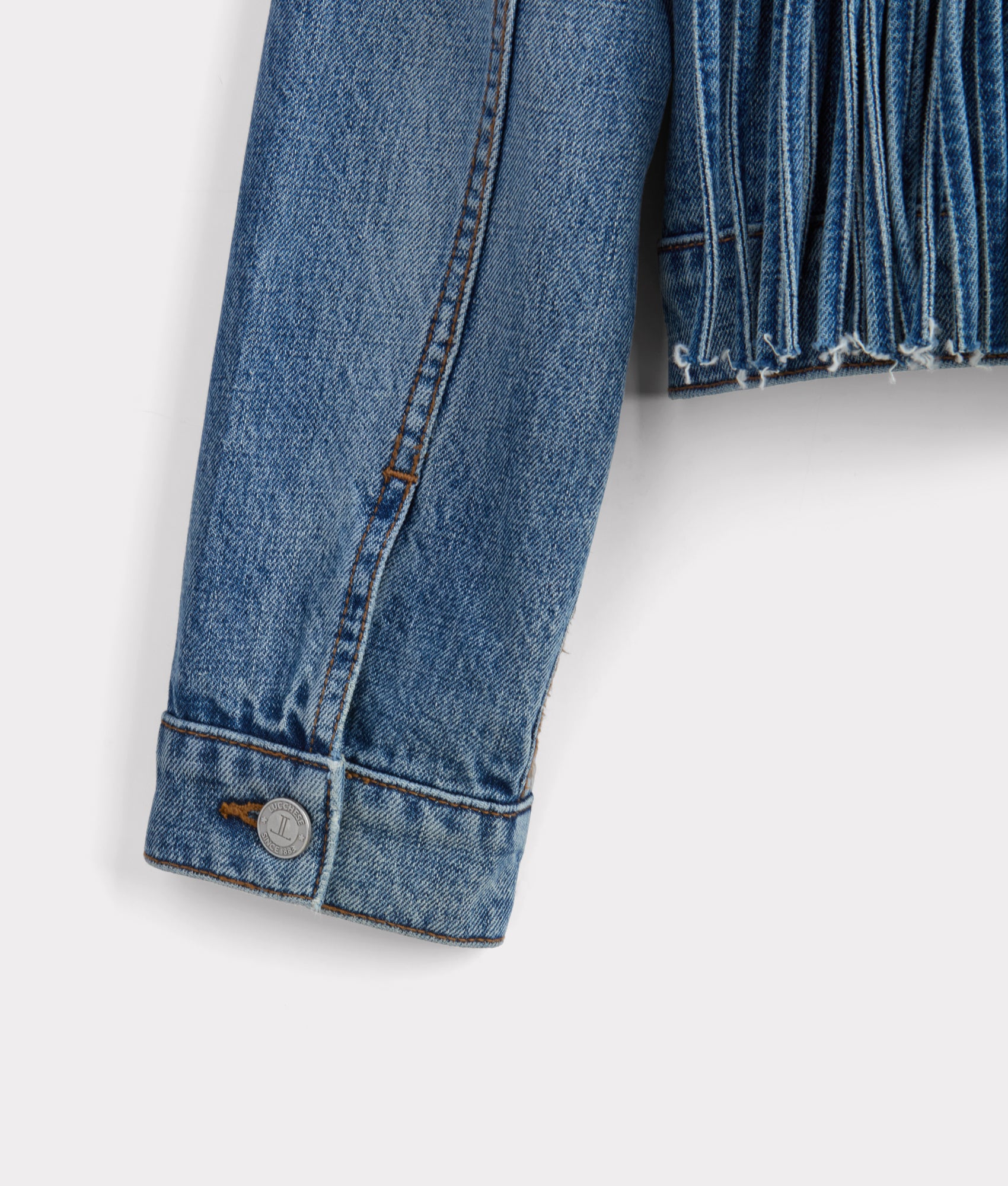 Justine Fringe Denim Jacket :: Blue Roan - Image 10