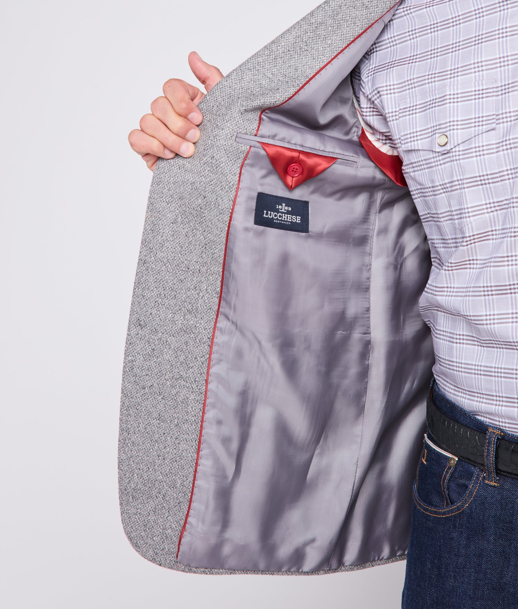 Lucchese Sport Coat :: Grey - Image 8