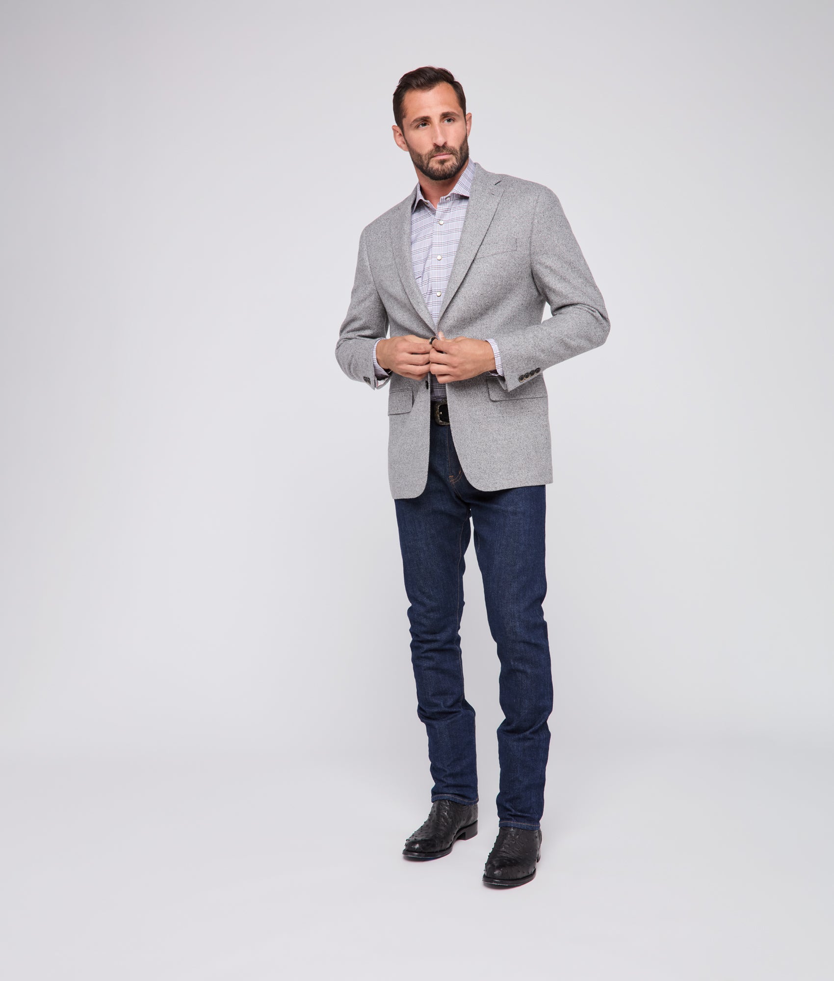 Lucchese Sport Coat :: Grey - Image 4