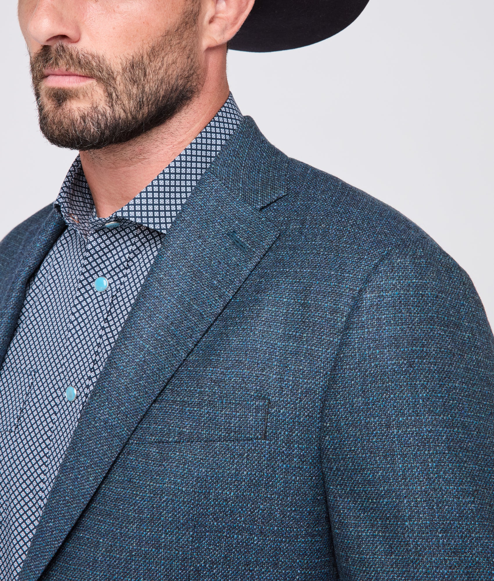 Lucchese Sport Coat :: Teal - Image 6