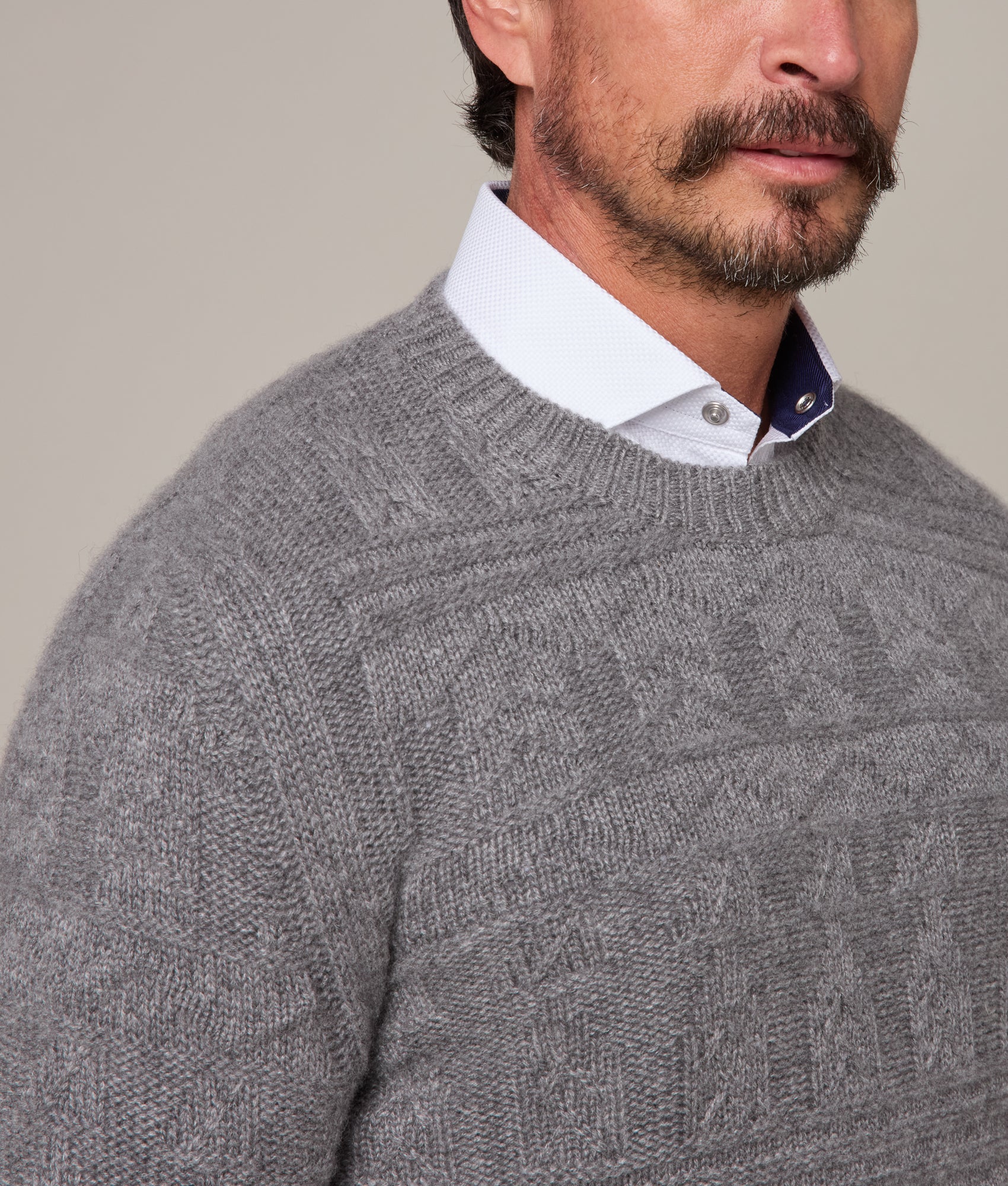 Darren Sweater :: Grey Melange - Image 7