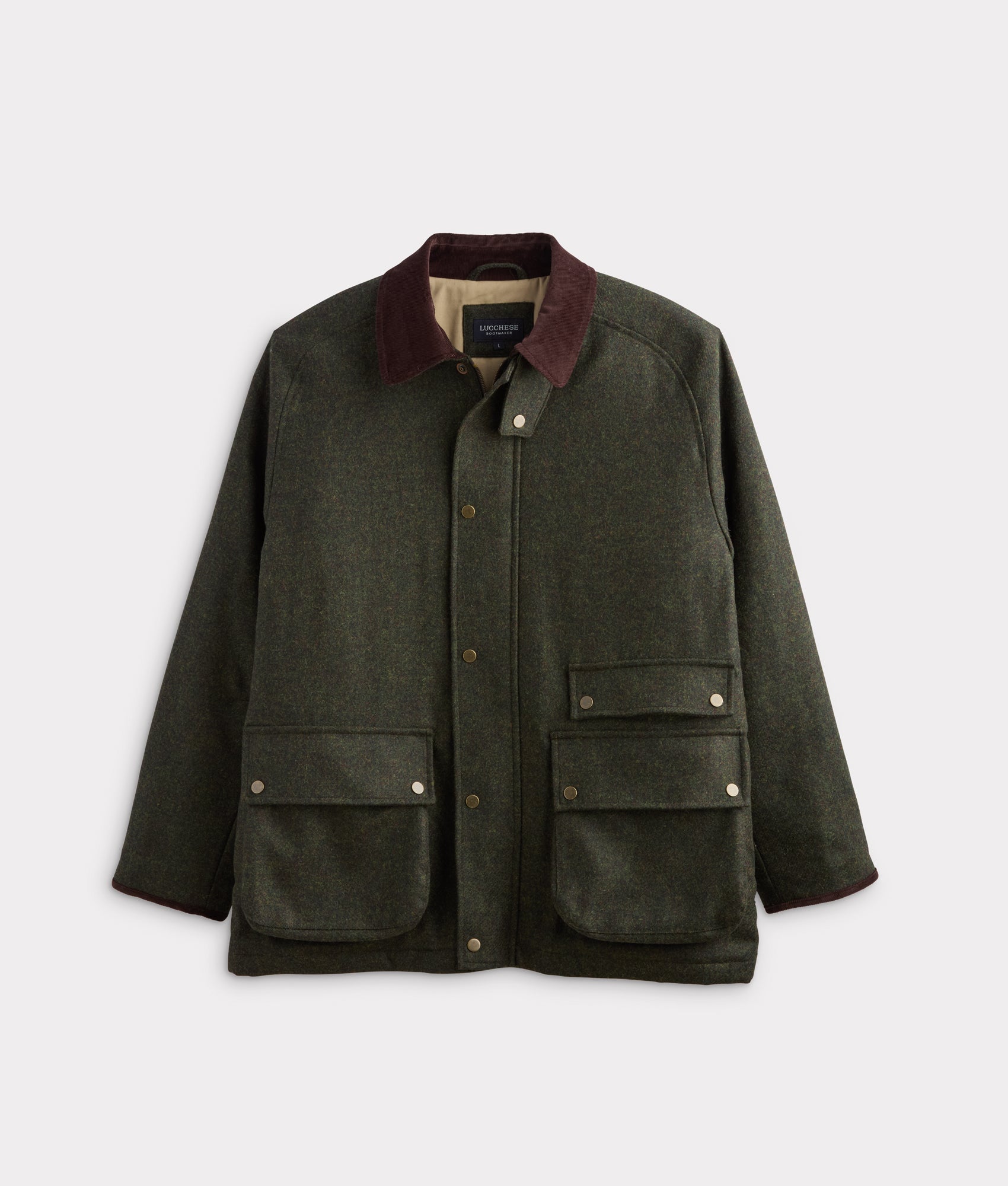 Charles Shetland Wool Jacket :: Forest Green