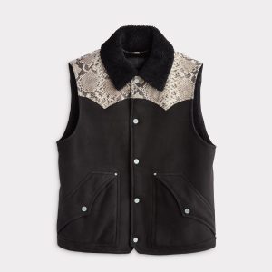 Dustin Exotic Vest :: Charcoal