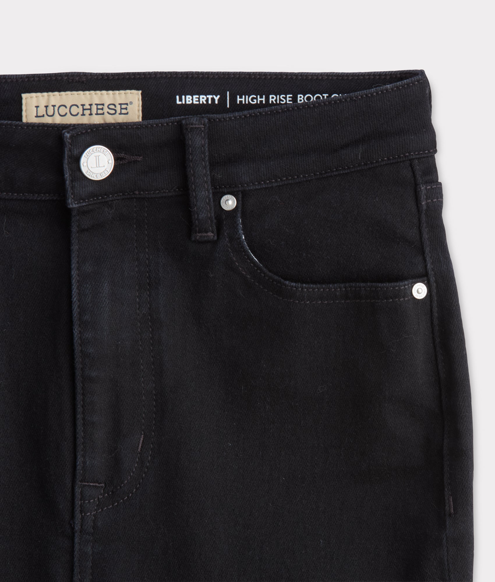 Liberty High-Rise Bootcut Jean :: Black Beauty - Image 11