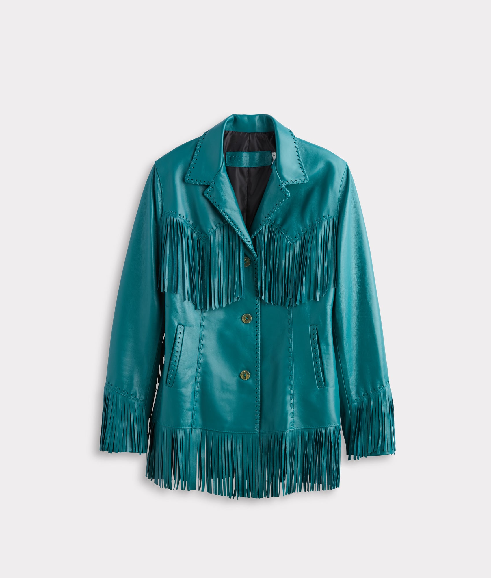 Tallulah Fringe Jacket :: Teal