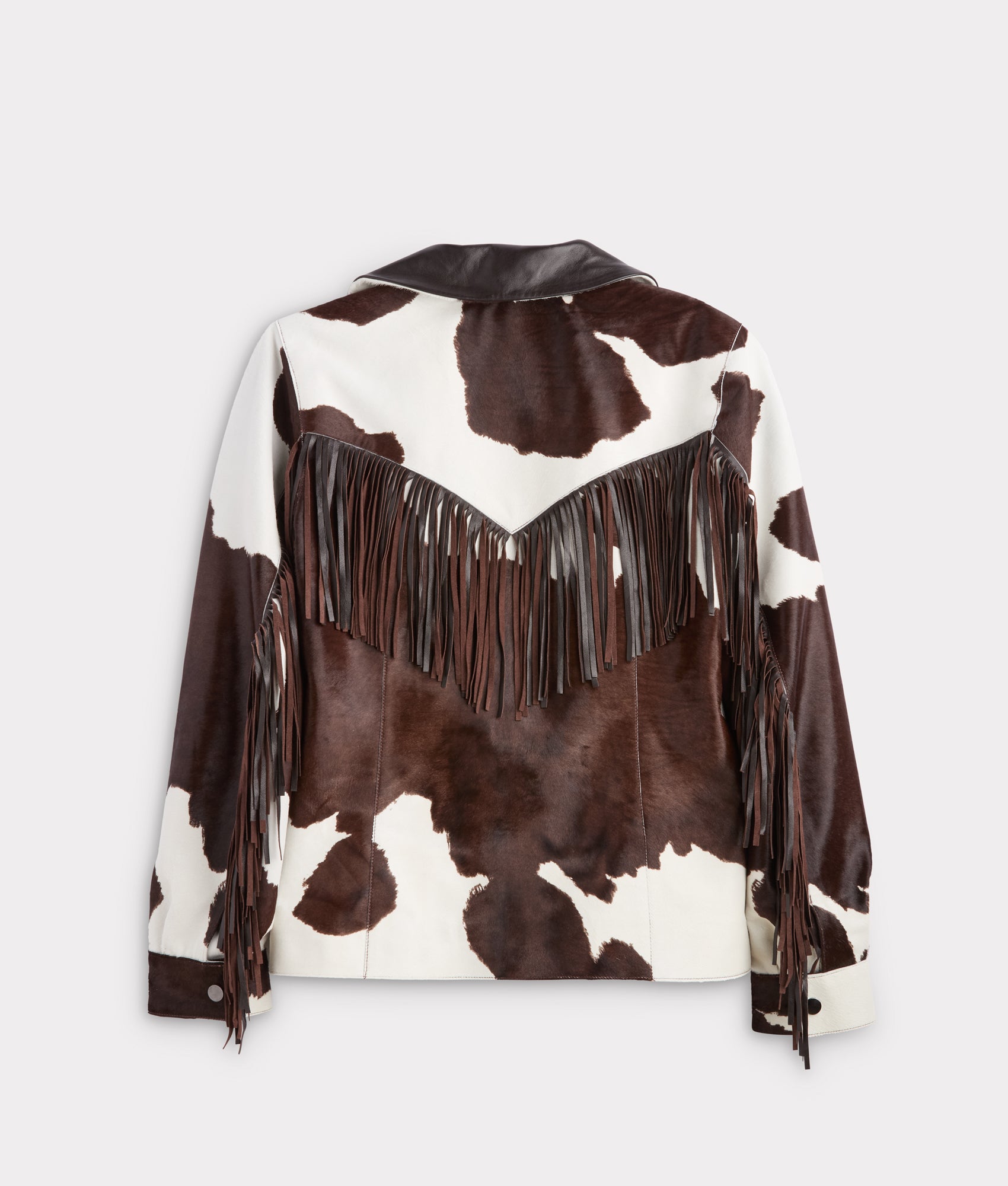 Harper Fringe Jacket :: Brown Mix - Image 4
