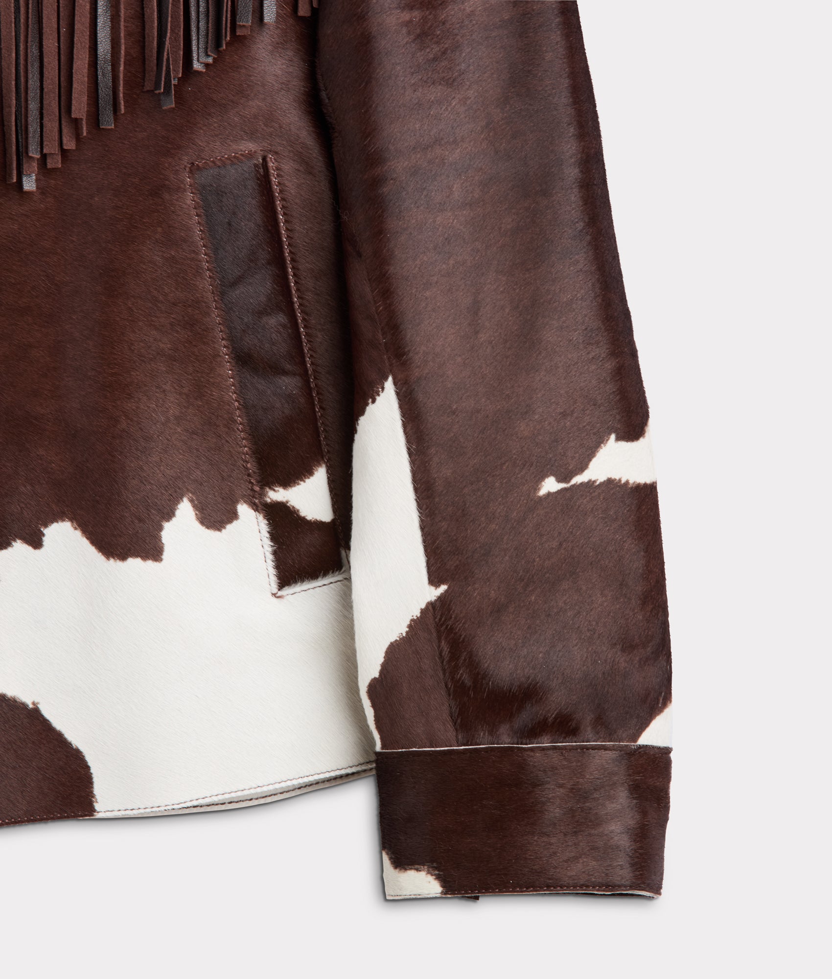 Harper Fringe Jacket :: Brown Mix - Image 11