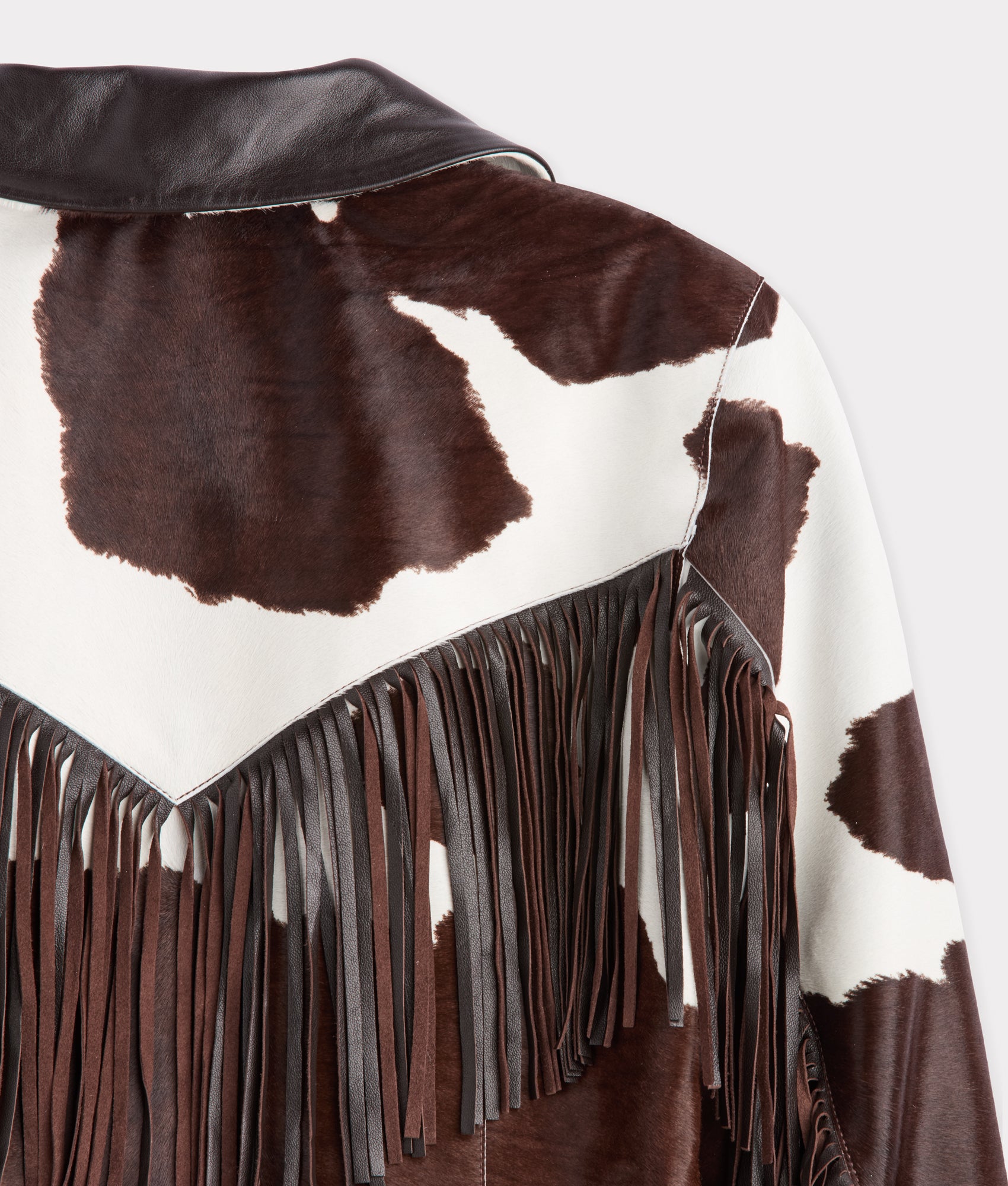 Harper Fringe Jacket :: Brown Mix - Image 14