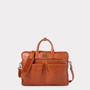 Cosimo Briefcase :: Cognac