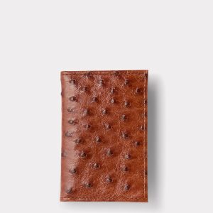 Bifold Wallet ?C Ostrich :: Cognac
