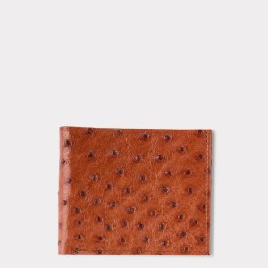 Hipster Wallet ?C Ostrich :: Cognac