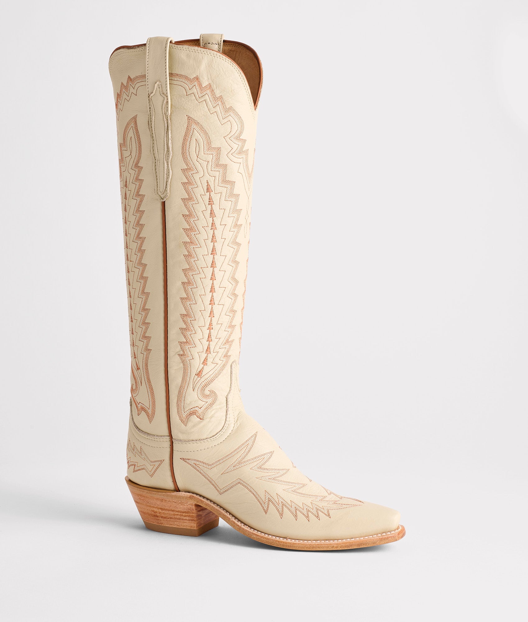 Priscilla :: Glitz Cream W/ Burnt Orange Stitching - Image 5