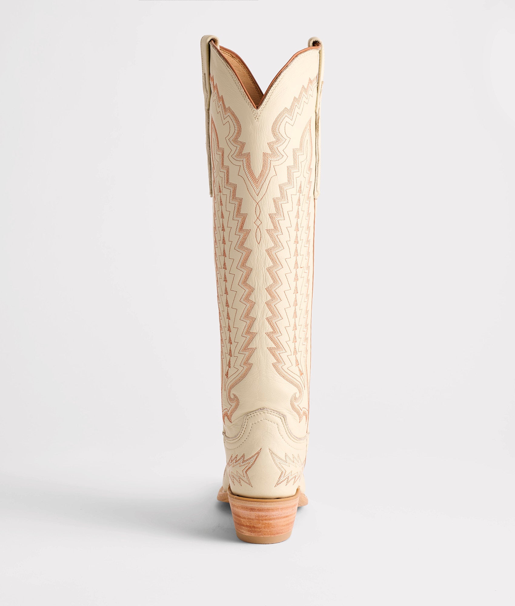 Priscilla :: Glitz Cream W/ Burnt Orange Stitching - Image 4