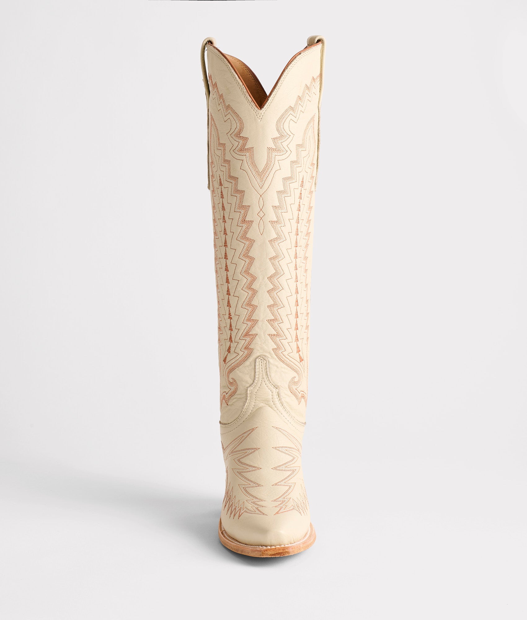 Priscilla :: Glitz Cream W/ Burnt Orange Stitching - Image 3