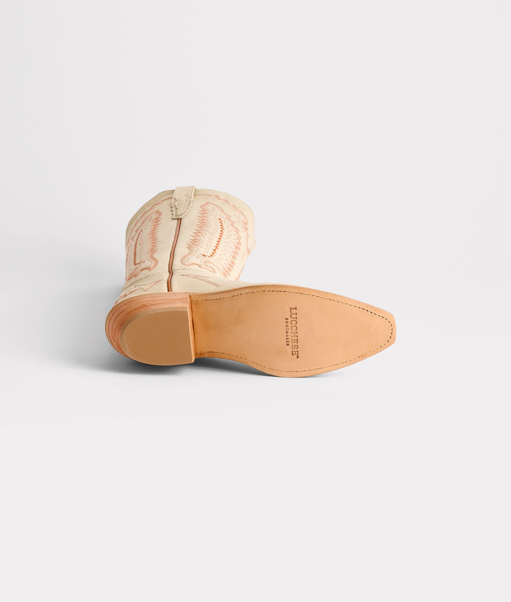 Priscilla :: Glitz Cream W/ Burnt Orange Stitching - Image 6