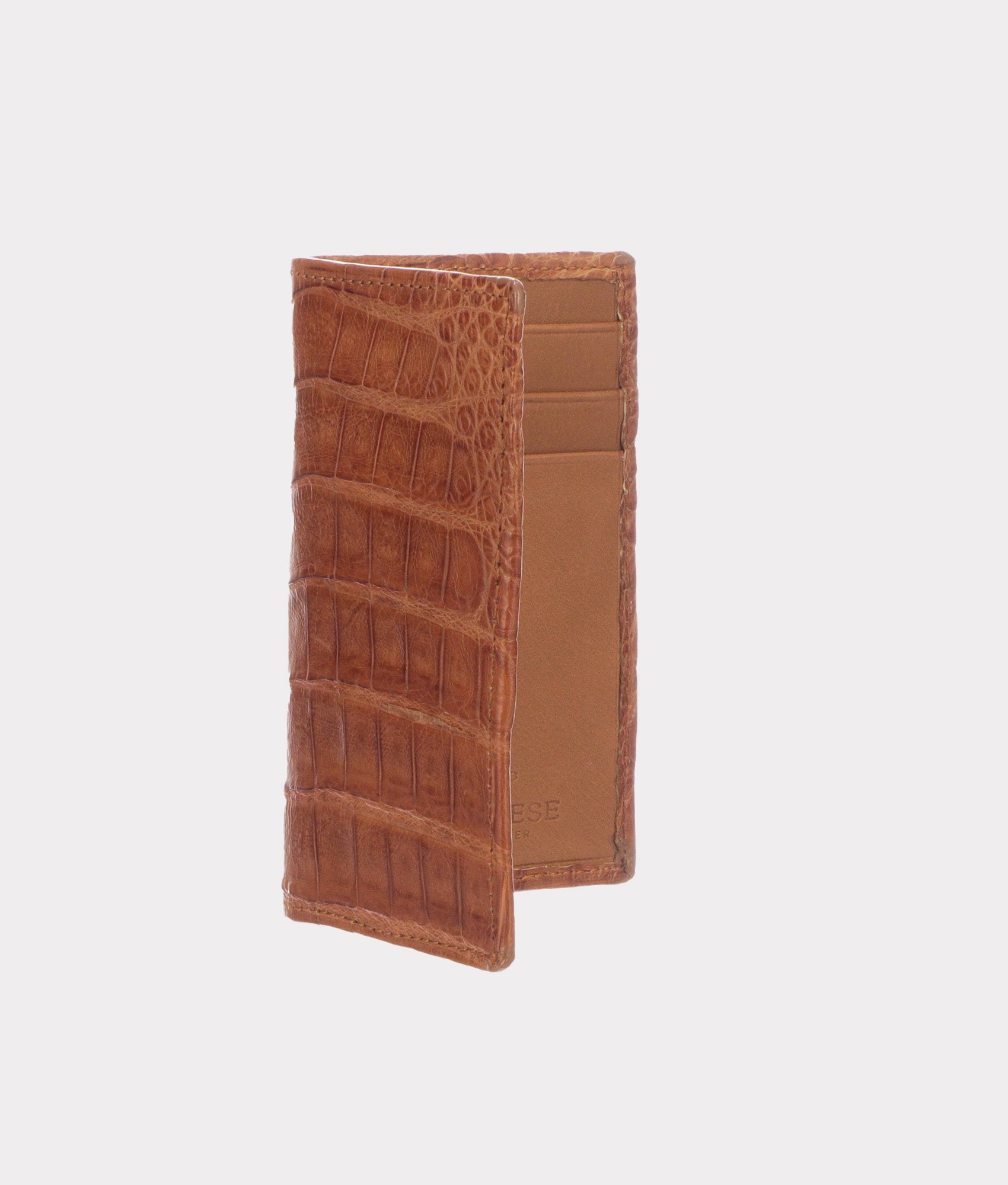 Bifold Wallet ?C Crocodile :: Cognac - Image 3