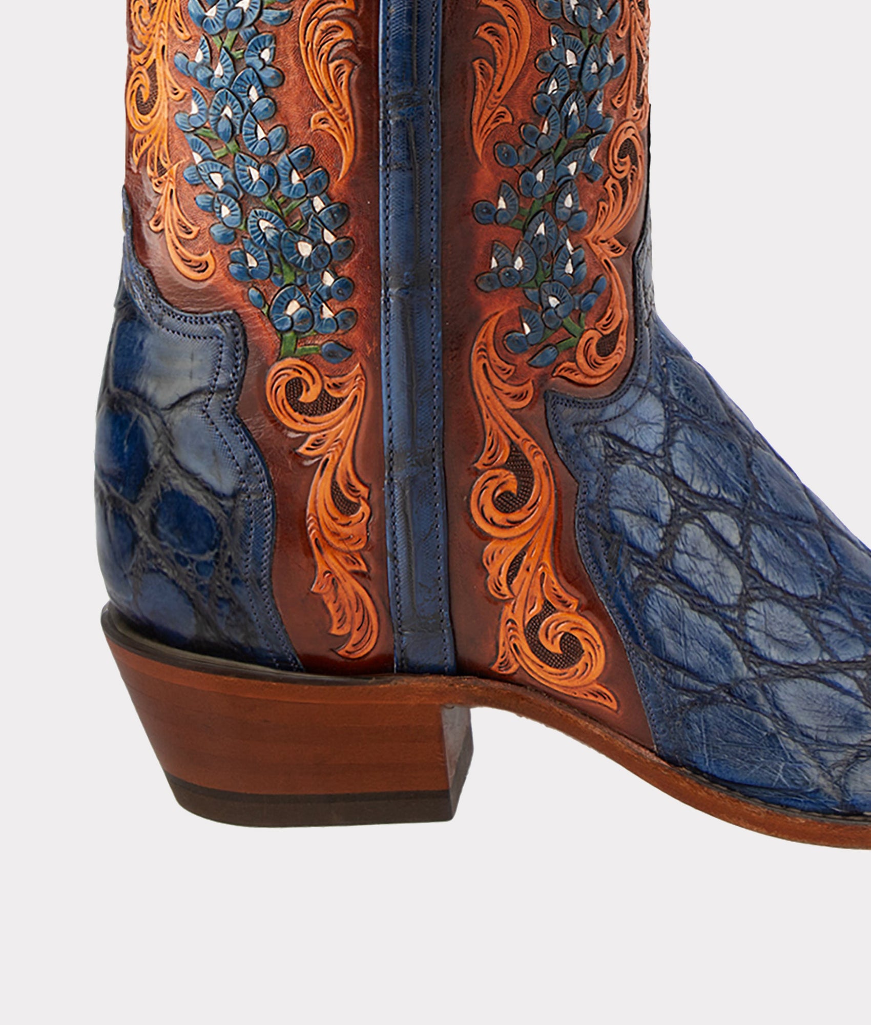 Women's Bluebonnet 140th Anniversary Boot :: Cavalry Blue - Image 10